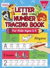 Letter And Number Tracing Book For Kids Ages 3-5 cover