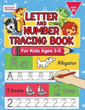 Letter And Number Tracing Book For Kids Ages 3-5 cover