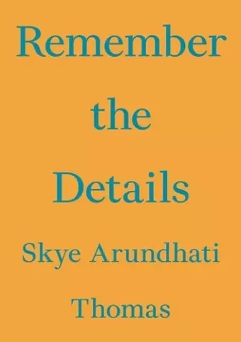 Remember the Details cover