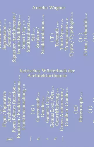 Kritisches Wörterbuch Der Architekturtheorie cover