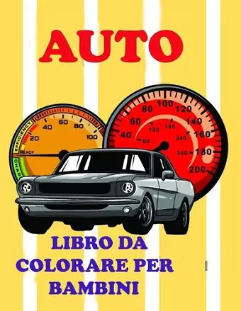 Auto Libro da colorare per bambini cover