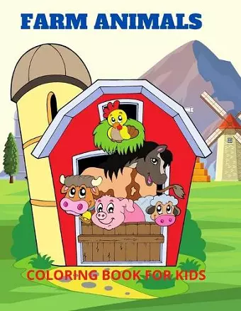 Farm Animals- Coloring Book for kids cover