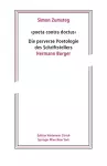 'poeta contra doctus' Die perverse Poetologie des Schriftstellers Hermann Burger cover