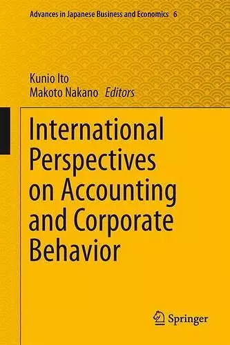 International Perspectives on Accounting and Corporate Behavior cover