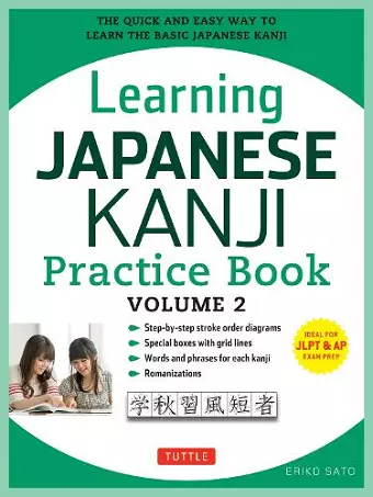 Learning Japanese Kanji Practice Book Volume 2 cover