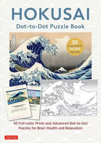 Hokusai Dot-to-Dot Puzzle Book cover