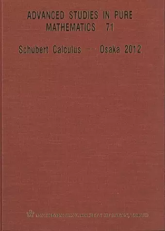 Schubert Calculus - Osaka 2012 cover