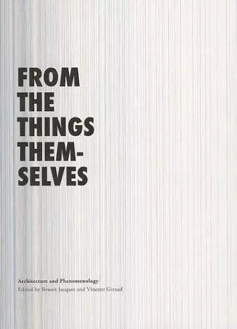 From the Things Themselves cover