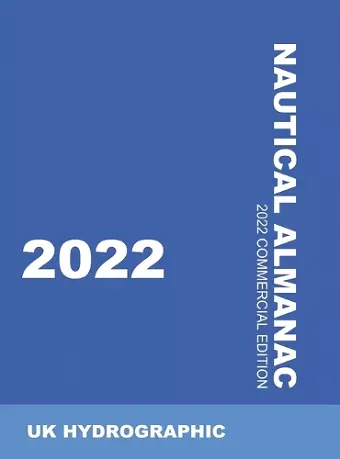 2022 Nautical Almanac cover