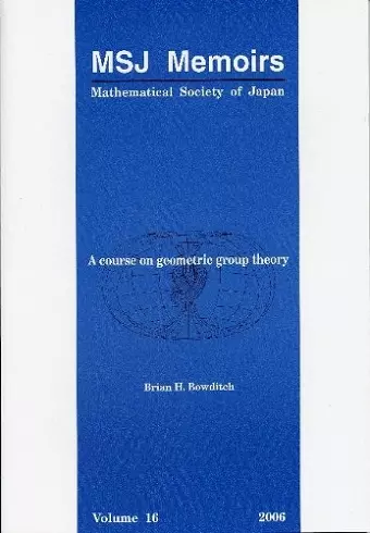 Course On Geometric Group Theory, A cover