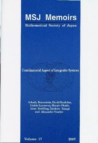 Combinatorial Aspect Of Integrable Systems cover