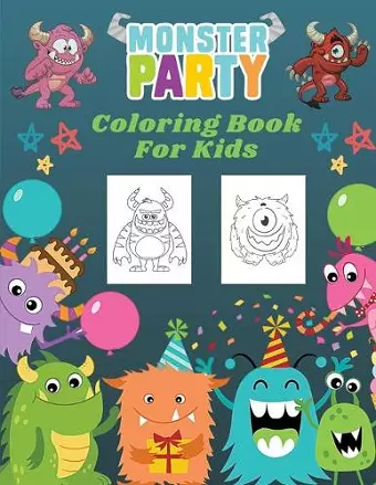 Monster Party Coloring Book For Kids cover