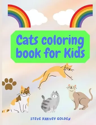 Cats coloring book for Kids cover