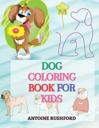 Dog coloring book for kids cover