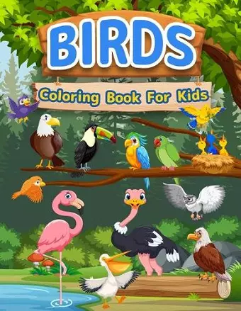 Birds Coloring Book For Kids cover