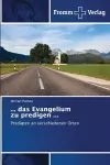 ... das Evangelium zu predigen ... cover