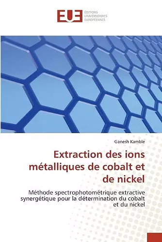 Extraction des ions métalliques de cobalt et de nickel cover