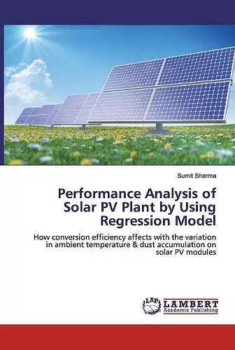 Performance Analysis of Solar PV Plant by Using Regression Model cover