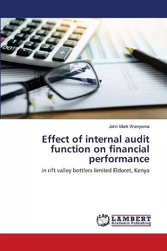 Effect of internal audit function on financial performance cover