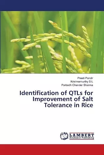 Identification of QTLs for Improvement of Salt Tolerance in Rice cover