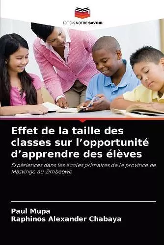 Effet de la taille des classes sur l'opportunité d'apprendre des élèves cover