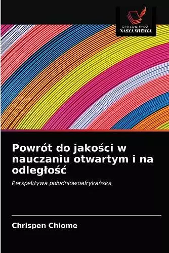 Powrót do jakości w nauczaniu otwartym i na odleglośc cover