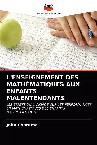 L'Enseignement Des Mathématiques Aux Enfants Malentendants cover