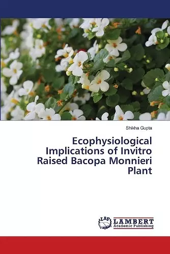 Ecophysiological Implications of Invitro Raised Bacopa Monnieri Plant cover