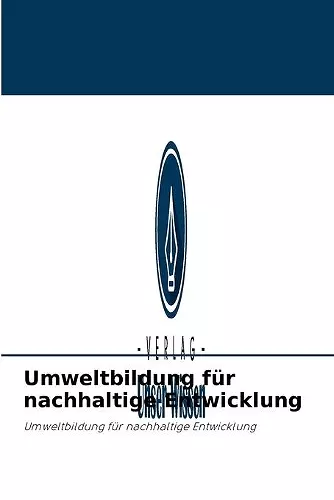 Umweltbildung für nachhaltige Entwicklung cover