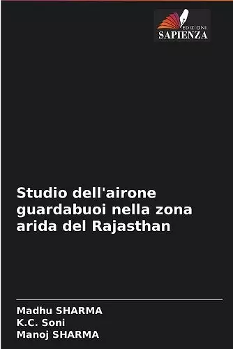 Studio dell'airone guardabuoi nella zona arida del Rajasthan cover