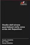 Studio dell'airone guardabuoi nella zona arida del Rajasthan cover