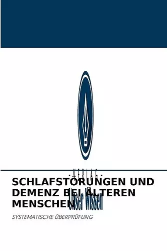 Schlafstörungen Und Demenz Bei Älteren Menschen cover