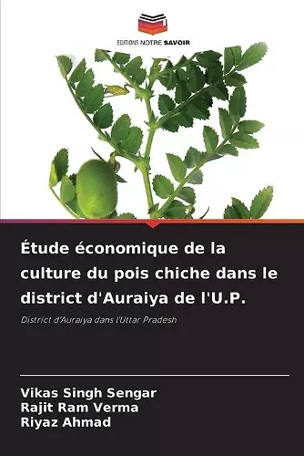 Étude économique de la culture du pois chiche dans le district d'Auraiya de l'U.P. cover