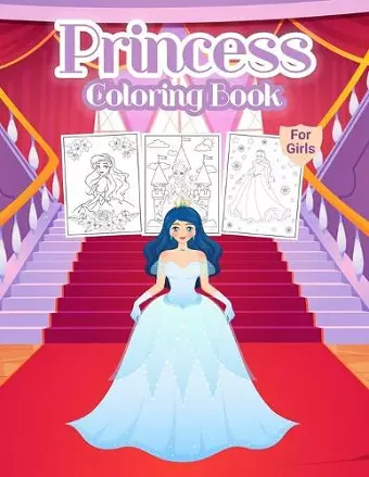 Princess Coloring Book for Girls cover