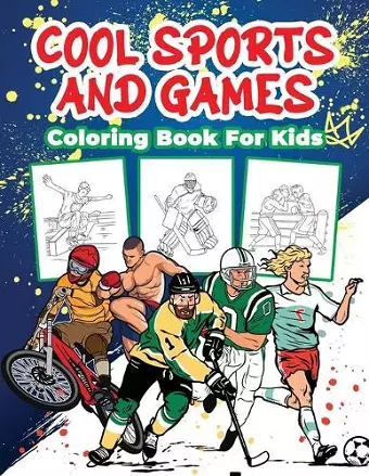 Cool Sports and Games Coloring Book for Kids cover