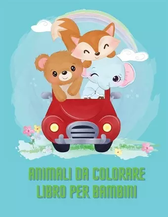 Animali da colorare libro per bambini cover