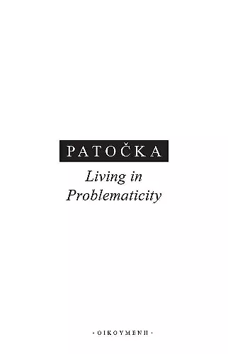 Living in Problematicity cover