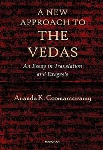 A New Approach to the Vedas cover