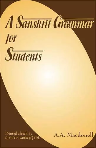 A Sanskrit Grammar for Students cover