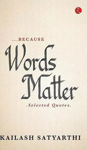 Because Words Matter cover