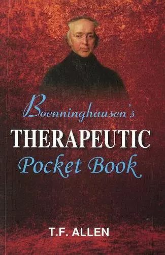 Boenninghausen's Therapeutic Pocket Book cover