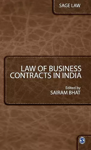 Law of Business Contracts in India cover