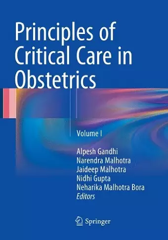 Principles of Critical Care in Obstetrics cover