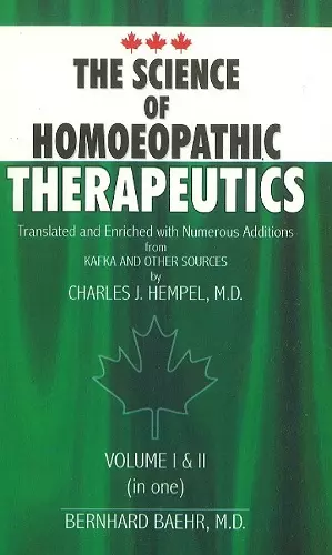 Science of Homoeopathic Therapeutics cover