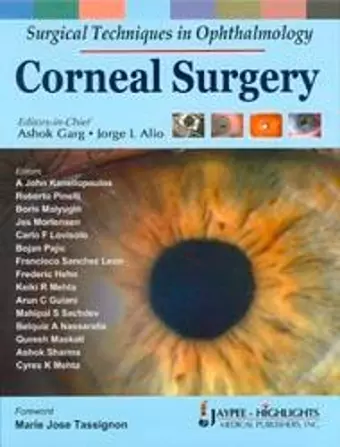 Surgical Techniques in Ophthalmology: Corneal Surgery cover