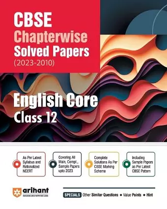 CBSE CHAPTERWISE SOLVED PAPER EGLISH CORE CLASS 12th (Edition12) cover