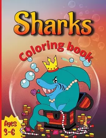 Sharks Coloring Book cover