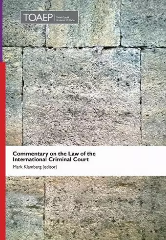 Commentary on the Law of the International Criminal Court cover