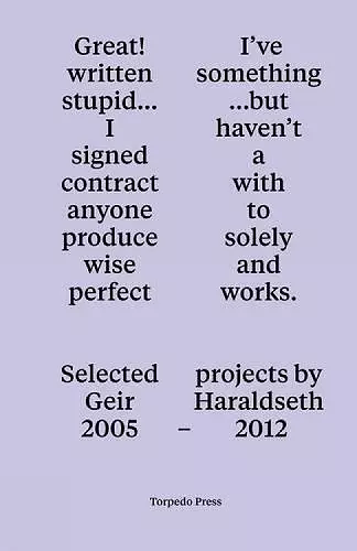 Great! I've written something stupid... cover
