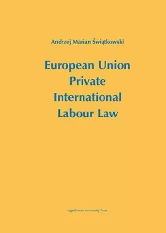 European Union Private International Labour Law cover